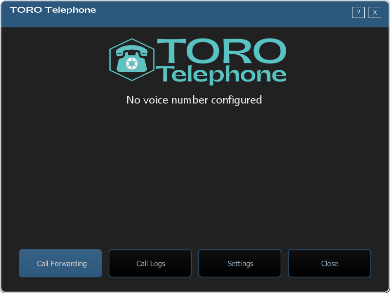 The TORO Telephone window